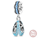 Sterling Silver Blue Purple Butterfly