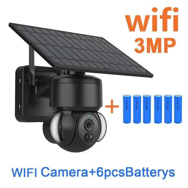 Security Camera for Small Biz Solar — 4MP WHITE WIFI 128GB