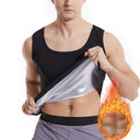 Qtree Sauna Vest for Men Waist Trainer Sweat Top Zipper