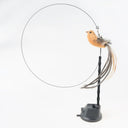 Handfree Cat Wand with Bell & Feather Toy for Cats