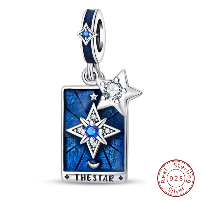 Charm Sterling Silver Tarot Card