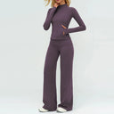Women Yoga Set Breathable High Waist Leggings 3Pc