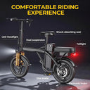 Compact Double Seat Folding Electric Bicycle