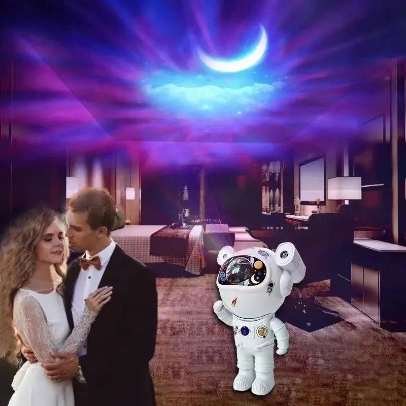 Star Projector Bluetooth Astronaut Night Light And Speaker