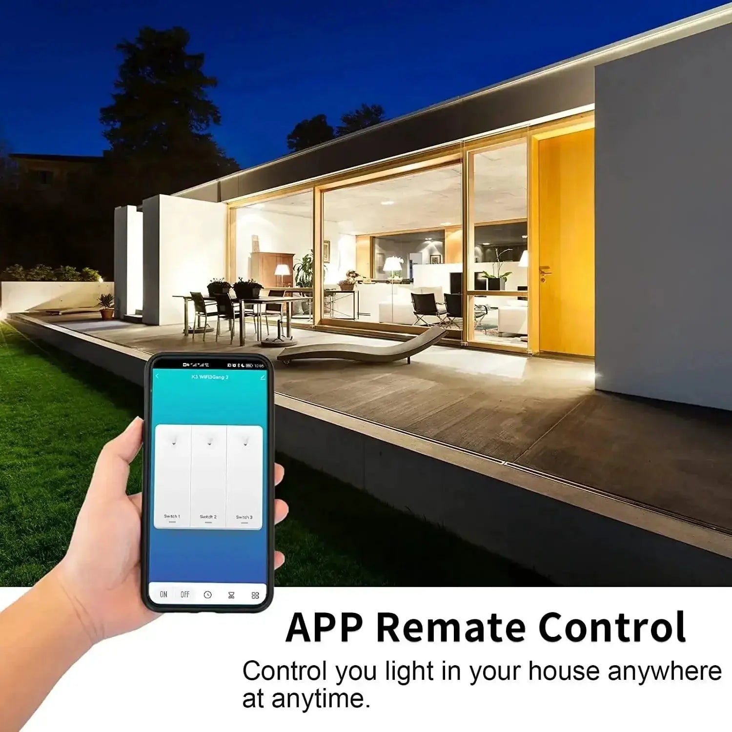 Tuya WiFi Smart Switch Voice Control Remote Access Alexa