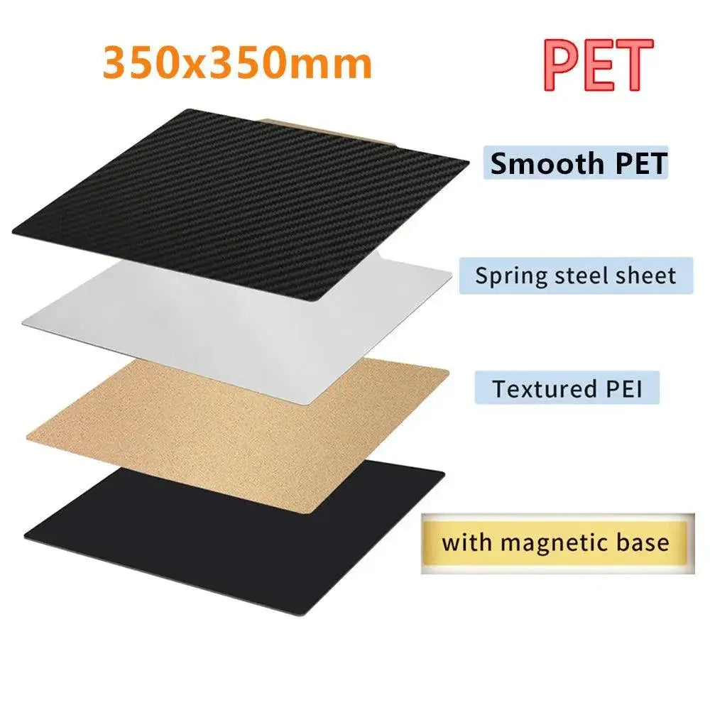 PEI Sheet Hot Bed Build Plate Upgrade For 3D Printers