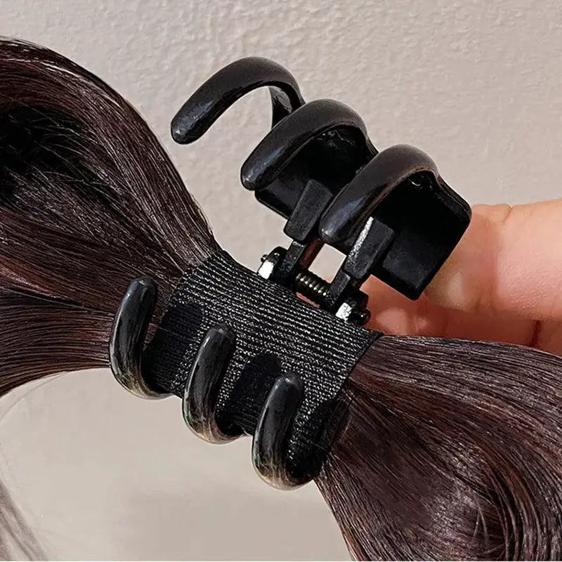 Half Tie Feather Crab Clip for High Ponytail Accessory