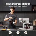 SucceBuy Cups Commercial Drip Coffee Maker Coffee Maker Machine