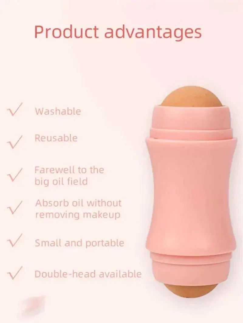 Volcanic Stone Oil Control Roller For Makeup Touchups