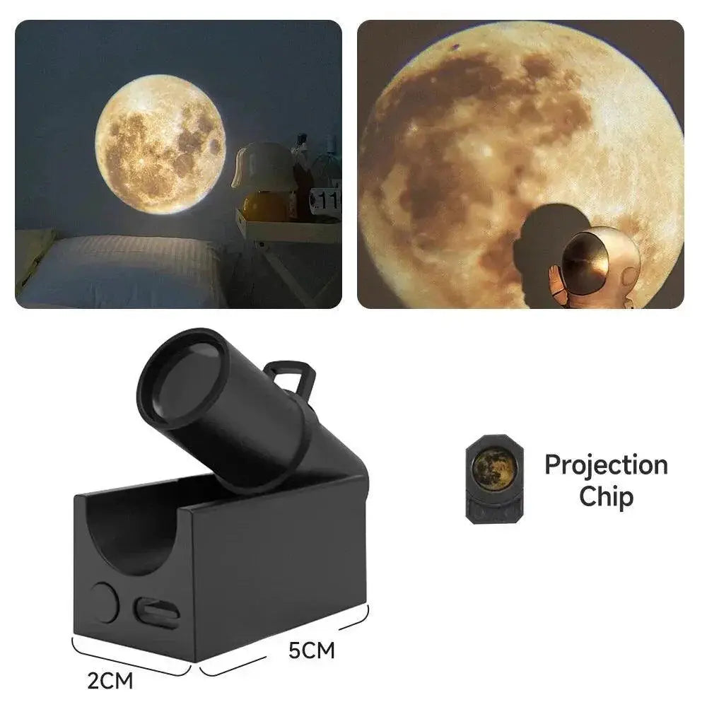 Moon Light LED USB Projector for Celestial Night Decor