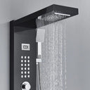 Thermostatic Shower Panel With Stainless Steel Column Faucet