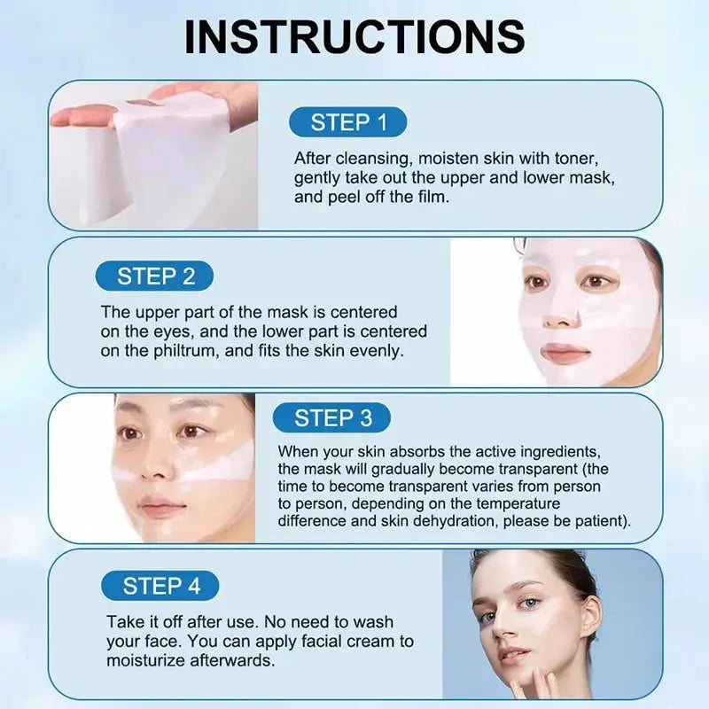 4 Pcs Box Absorbable Bio Collagen Deep Night Mask Skin Care
