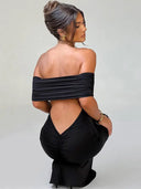 Breathable Maxi Dress Women Silhouette