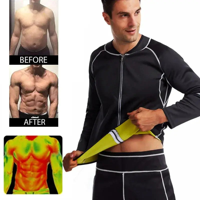 YBFDO Sauna Suit For Men Weight Loss Sweat Slim Fitness