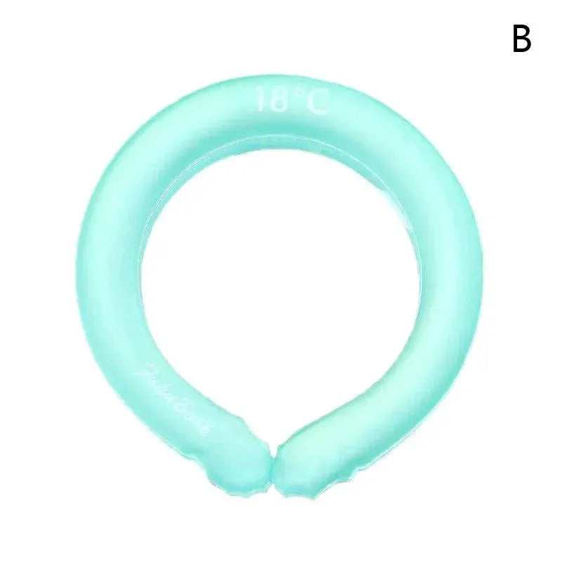 Portable Neck Cooling Ring Massager Summer Cooler Tube