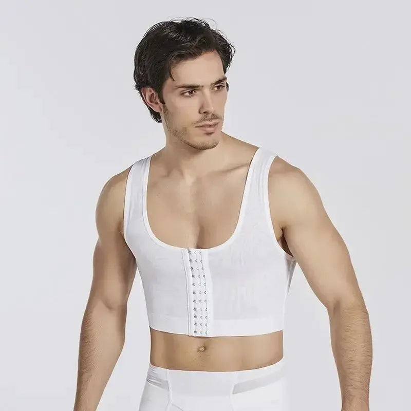 Mens Chest Compression Shaper Vest For Slimming Support
