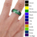 Steel Mood Ring - Changing Colors Fashion Jewelry