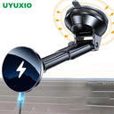 UYUXIO Magnetic Wireless Car Charger 15W Fast Charge Holder For iPhone Samsung
