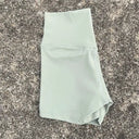 Plus Size High Waist Yoga Shorts - Stretchy