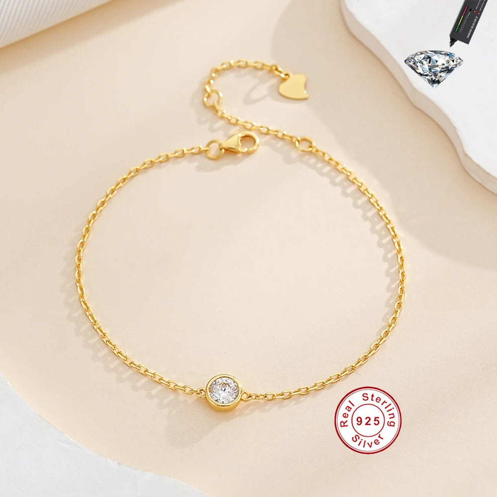 Moissanite Jewelry in Sterling Silver — product view 4