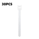 10/30/50pcs Multi-Purpose Fastener Cable Straps Tape Cable Ties Reusable Hook Loop Strips Wire Ties Cables Organizer Cord Wraps