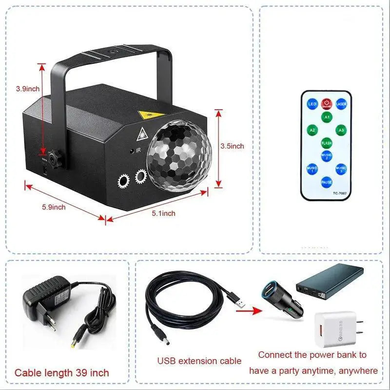Electrifying Sound Activated Disco Ball Lights For Parties