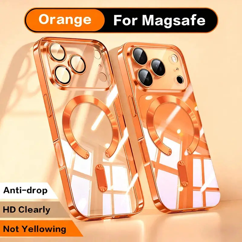 Orange Magnetic Case For iPhone - Wireless Ready — product view 8