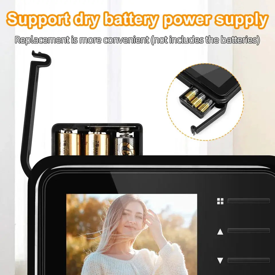 2.4Inch LCD Door Peephole Camera IR Night Vision Video Eye Door Bell Visual Doorbell Security Protection Camera by stepyours.com