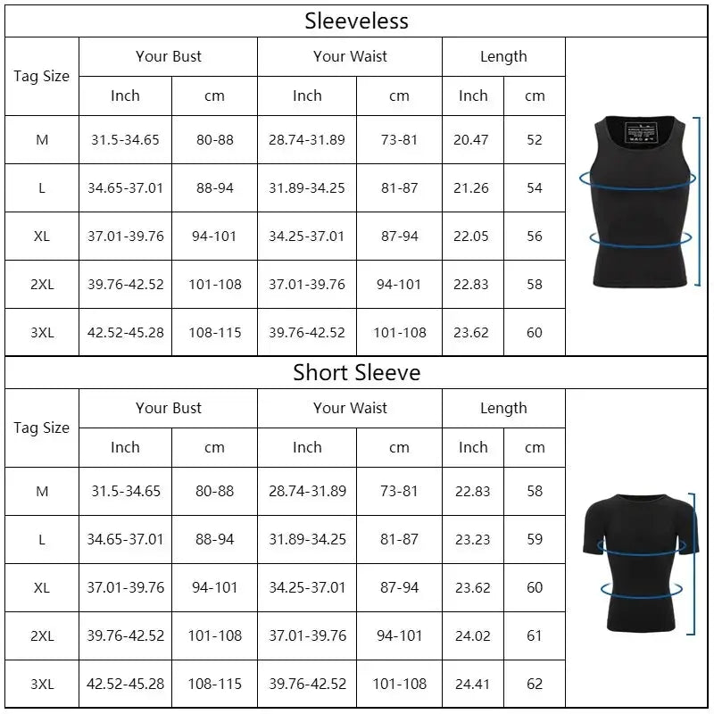 Mens Slimming Compression Vest Tummy Control Gynecomastia
