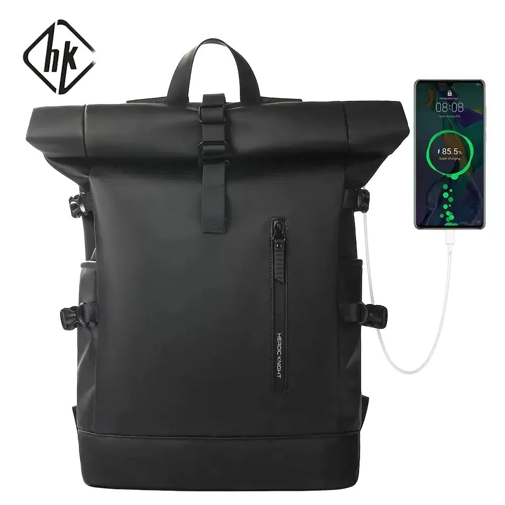 HK Expandable Travel Backpack USB Port — product view 1