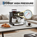 Espresso Machine With Grinder Stainless Steel Pressure Maker