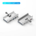 USB Hub With Power Supply Multi Splitter For Fast Data Transfer