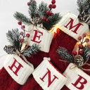 Personalized Holiday Knitting Socks - Charming Ornaments