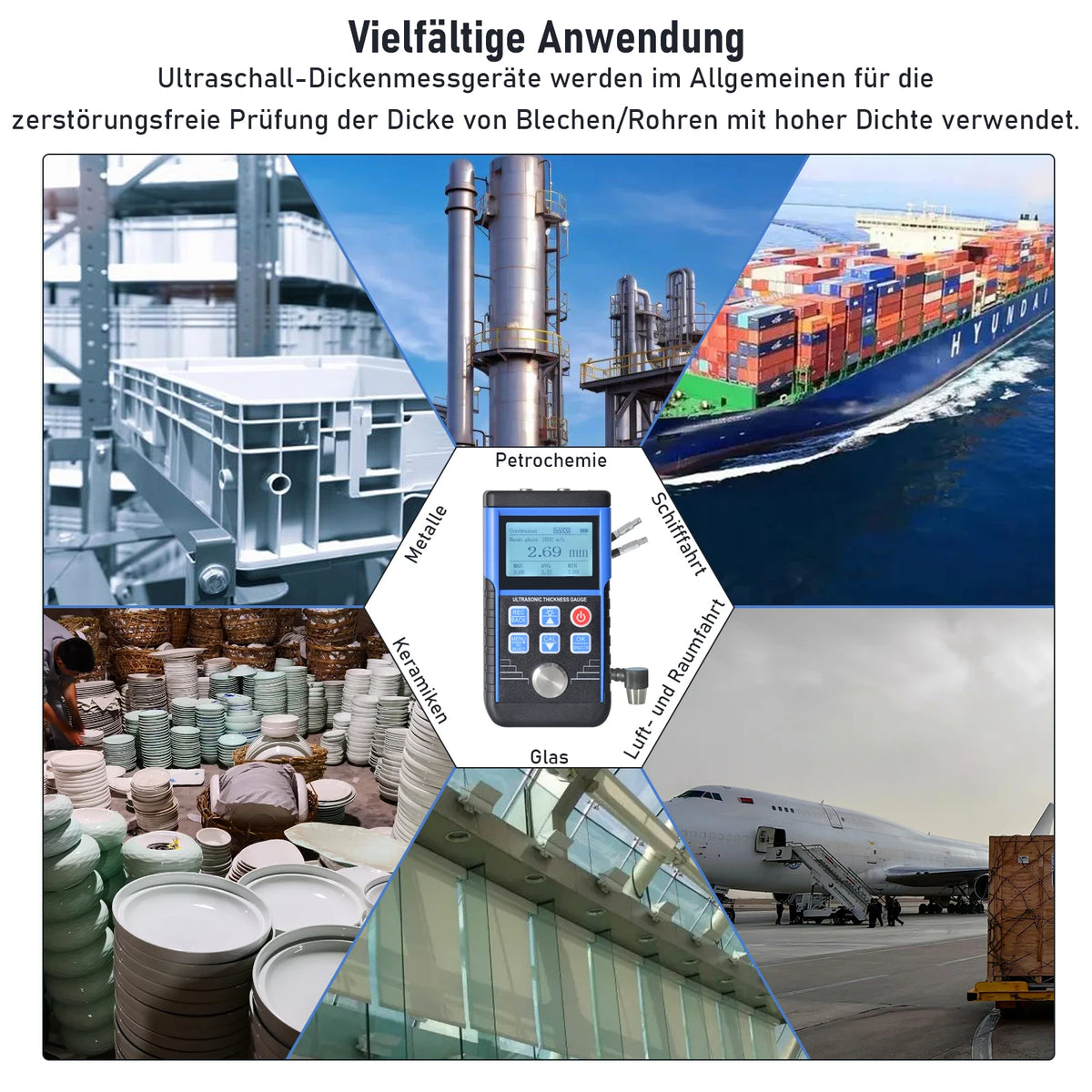Digital Ultrasonic Thickness Gauge Meters Thickness Paint — product view 3