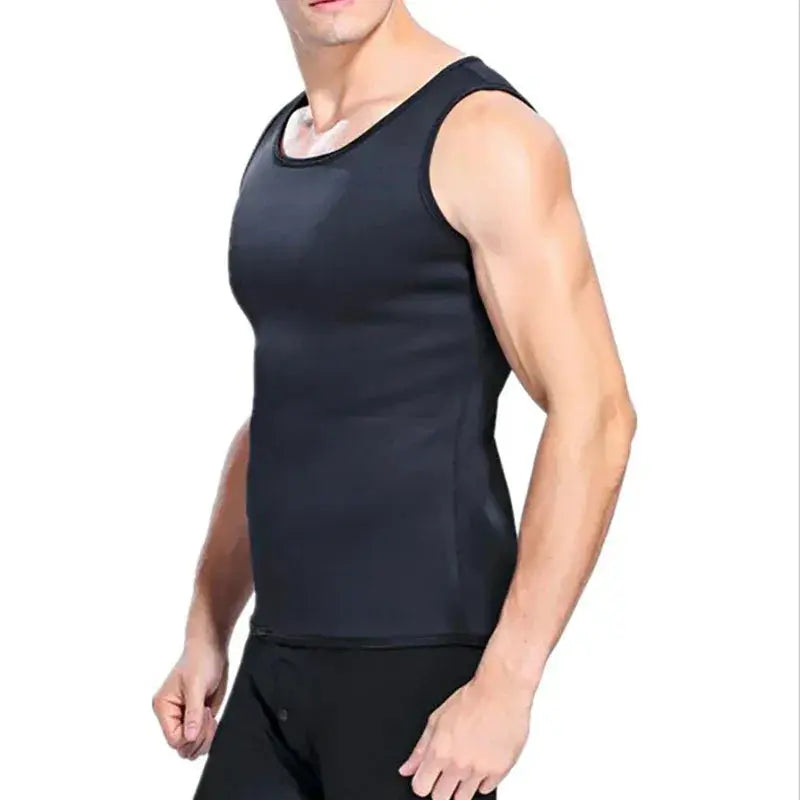 Men Neoprene Slimming Vest Fat Burning Waist Shaper