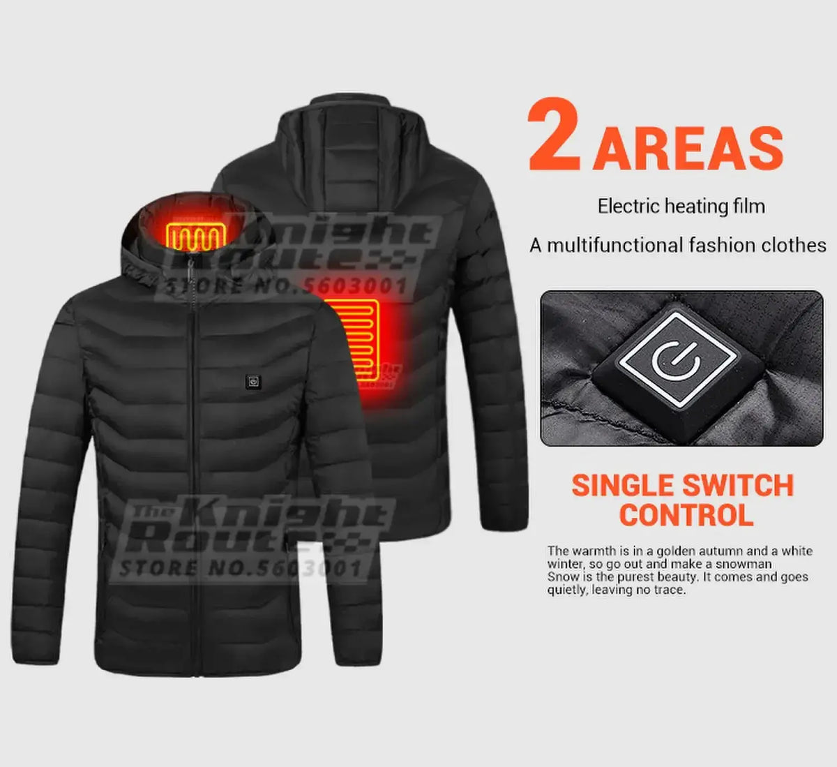 Fast Warmth Heated Jacket for Outdoors — product view 14