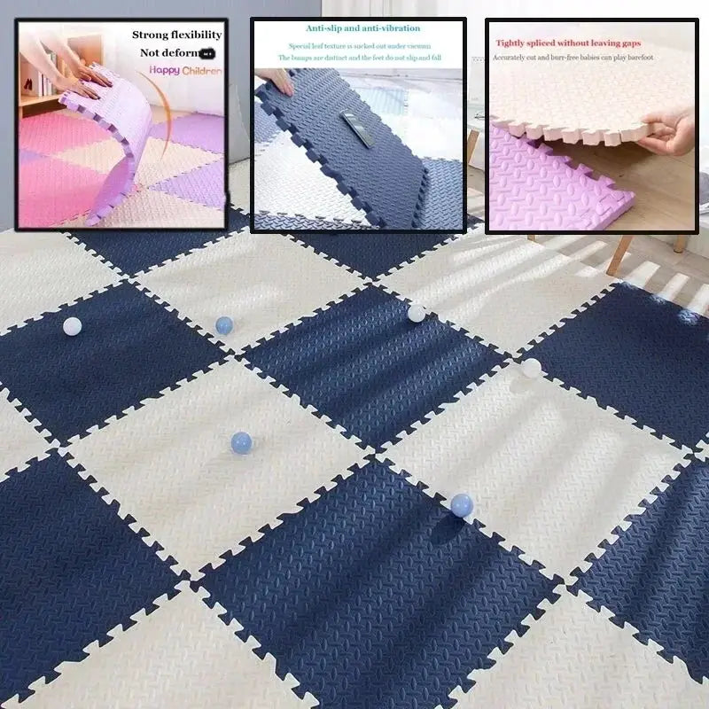 8-16 Pieces Baby Puzzle Floor Mat EVA Foam Play Mat