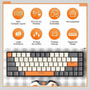 Mini Wireless Mechanical Keyboard Dual Mode Swappable Red Switch