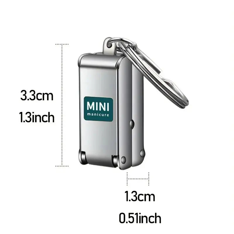 1/2pcs Nail Clippers Collapsible Portable Travel Fingernail Nail Scissors Cutter Stainless Steel Manicure Tools