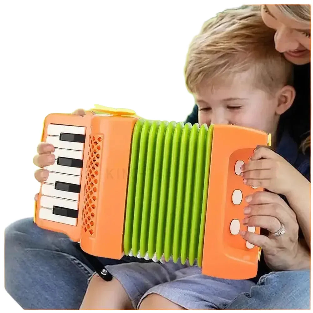 Kids Mini Accordion Toy Boosts Music — Green