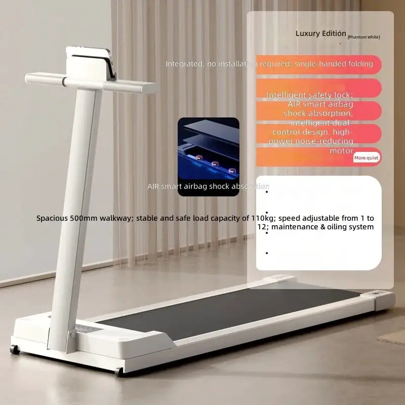 Foldable Treadmill, Compact Home Gym Equipment, Quiet Multi-Function Indoor Fitness Machine, 2024 New Model