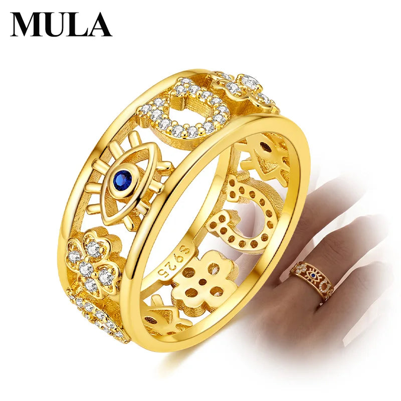 Mula Ring Sterling Silver Gold