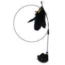 Interactive Cat Stick Kitten Teaser Suction Cup Wand Toy