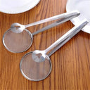 Stainless Steel Fine Mesh Strainer Spoon with Clip Kitchen Oil