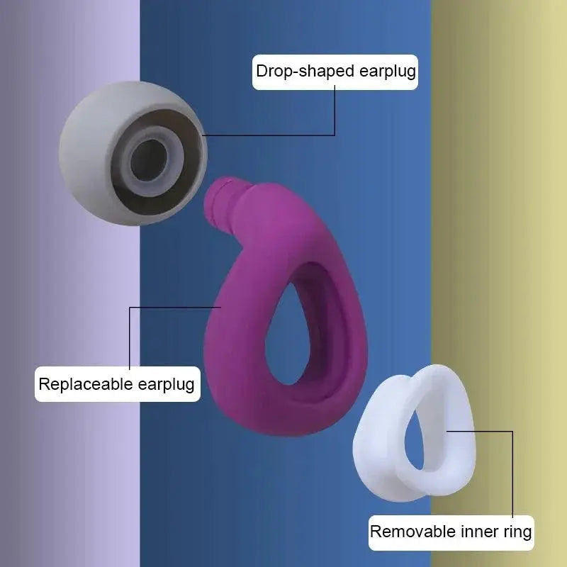 XINKATIOR Waterproof Anti Noise Silicone Earplugs for Sleep