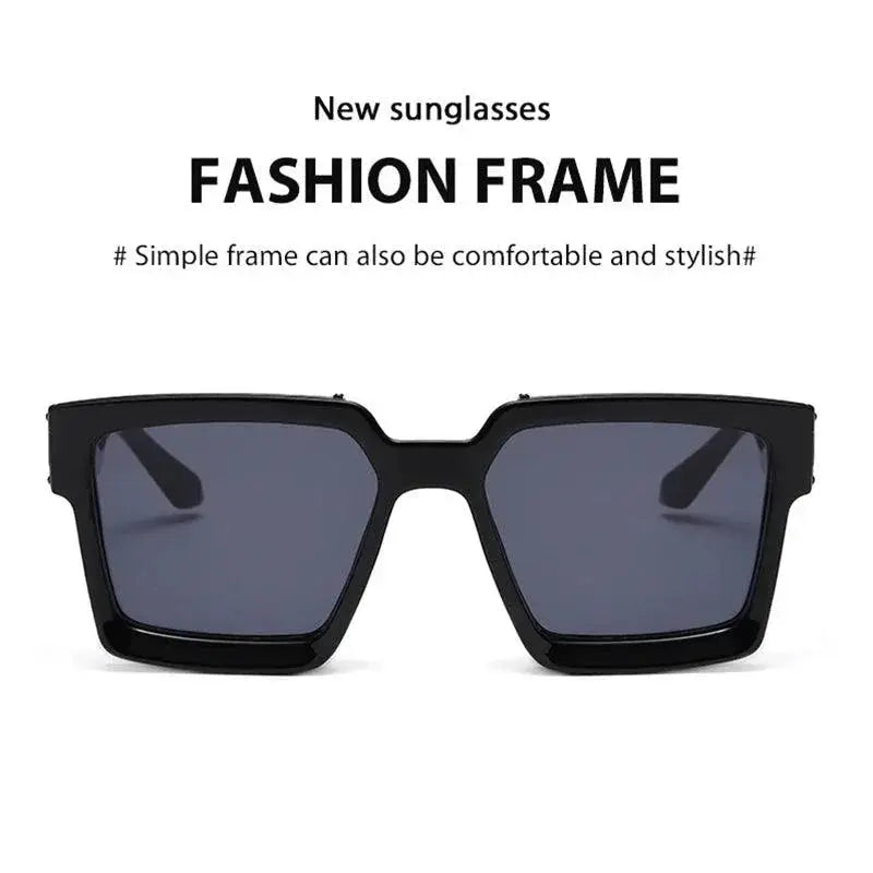 Unisex Luxury Retro Square Sunglasses UV400 Protection