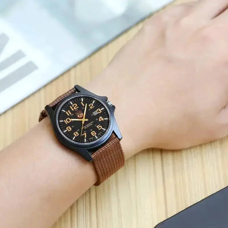 Nylon Strap Couple Watch Set For Stylish Gift For Couples
