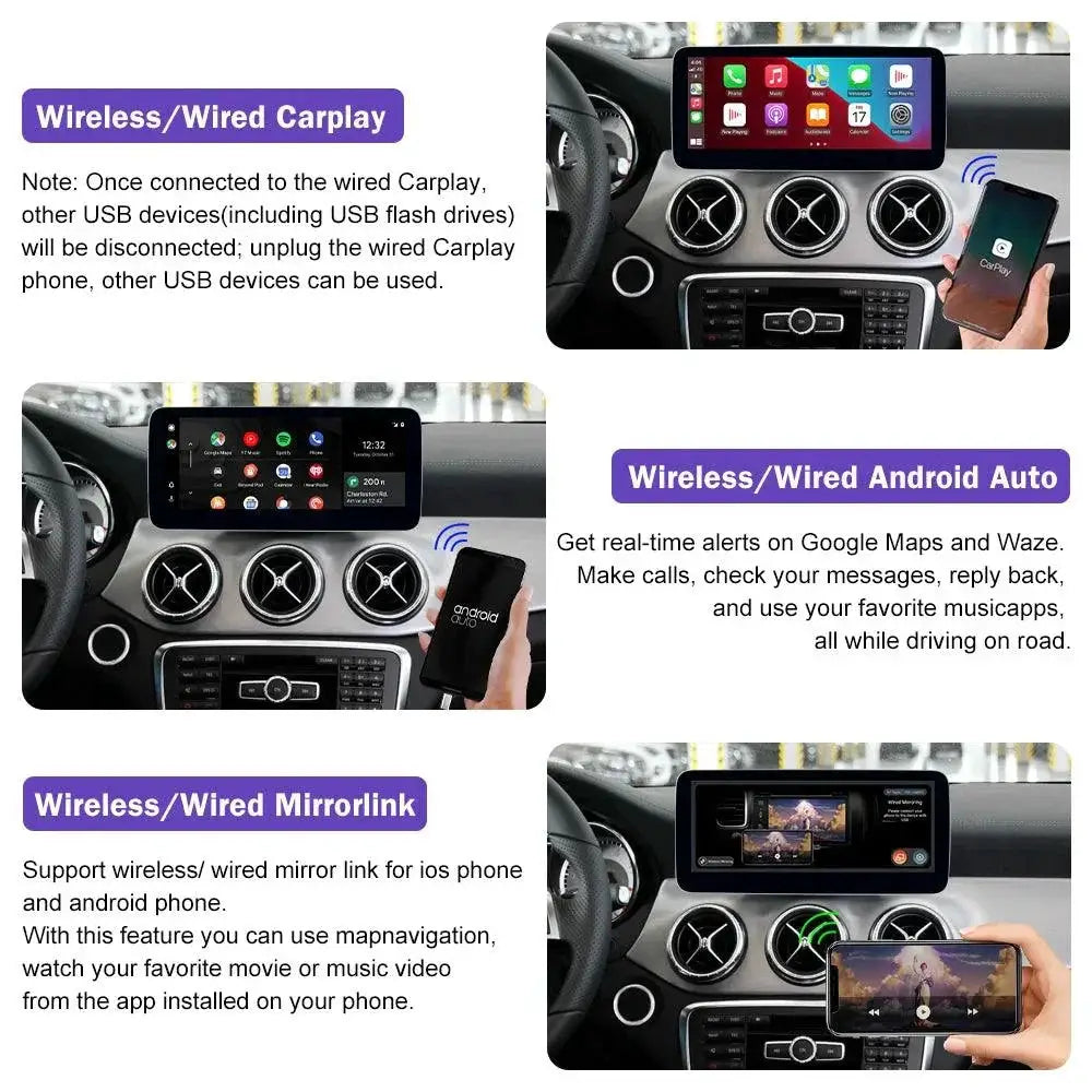 Android 12 Multimedia Player 8GB 128GB For Benz A CLA GLA