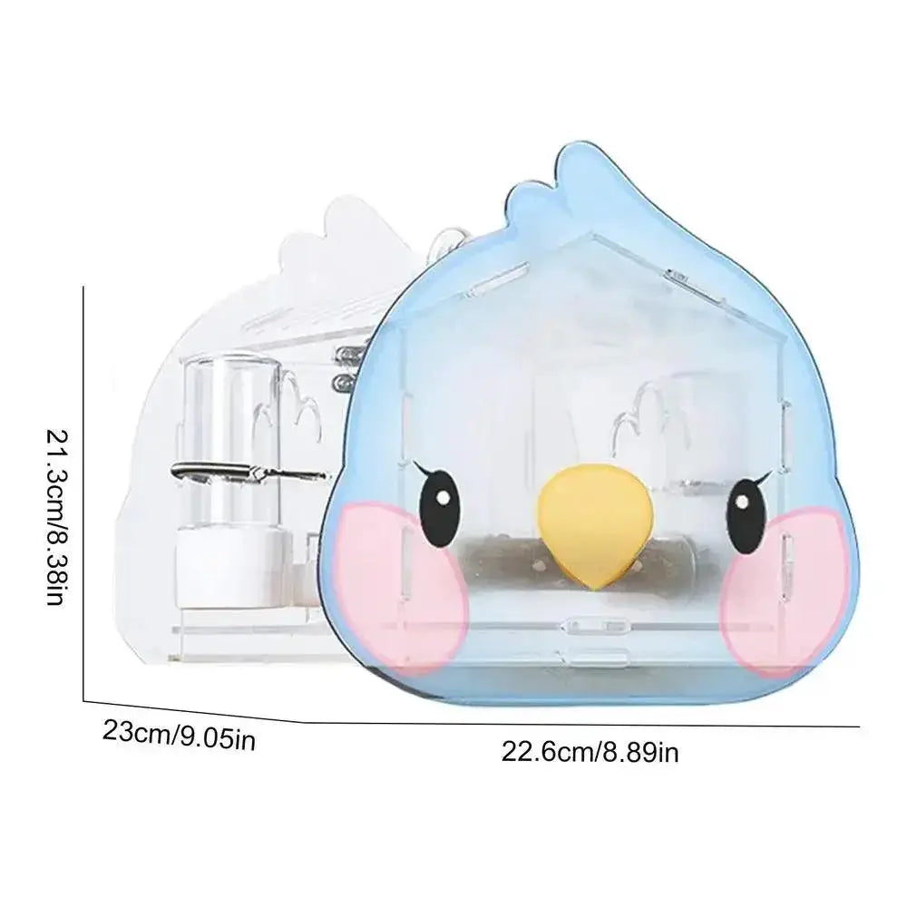Feathered Friend Parrot Carrier Backpack Panoramic View Slim