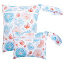 2pcs Set Smooth Zipper Pocket WetBag Waterproof Yoga Bag